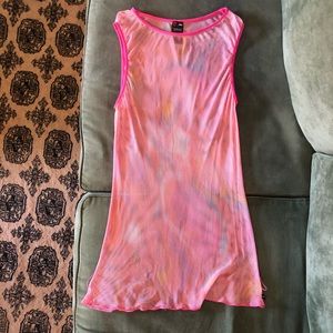 Vintage Pink Versace See Through Coverup